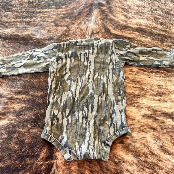 Carhartt Infant Camo Onesie with Orange Accents - Picture 3 of 3